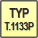 Piktogram - Typ: T.1133P